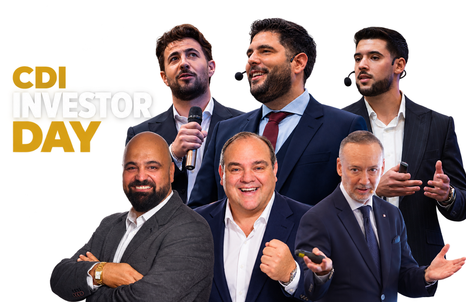 Ponentes de Investor Day 2026: Fran Brenes, José Manuel González, Juan Carlos Jiménez, Ambrosio Lorenzo, Javier Gaspar y Joaquín Cabello
